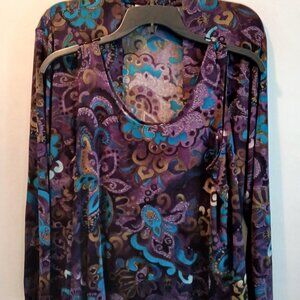 Chicos Travelers Top and Cardigan set